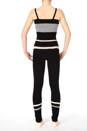 Tendu Striped Long Unitard- TC610-