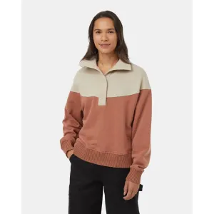 Tentree Women's TreeFleece 1/4 Button Mock Neck