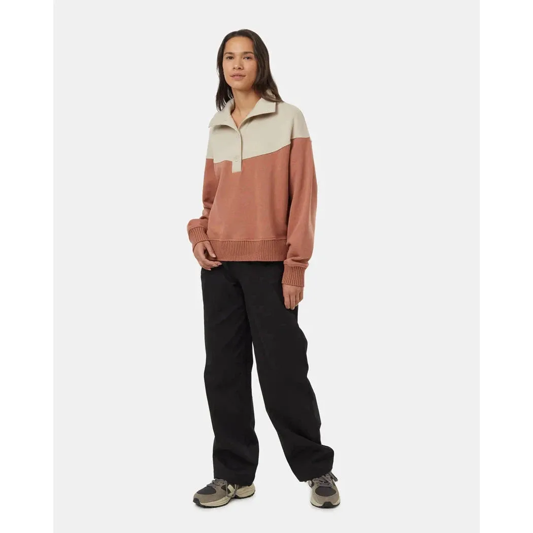 Tentree Women's TreeFleece 1/4 Button Mock Neck