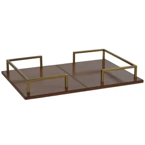 The Connaught Leather Bar Tray