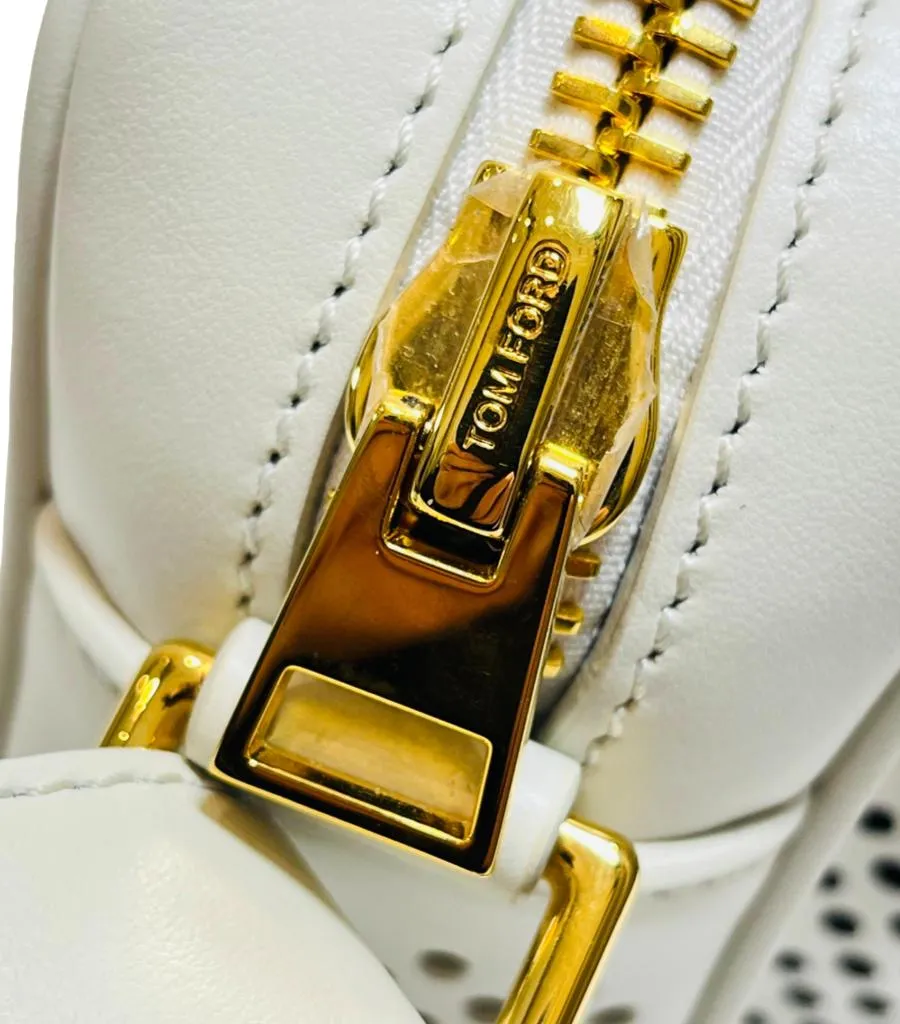 Tom Ford Perforated Leather T Twist Camera Bag