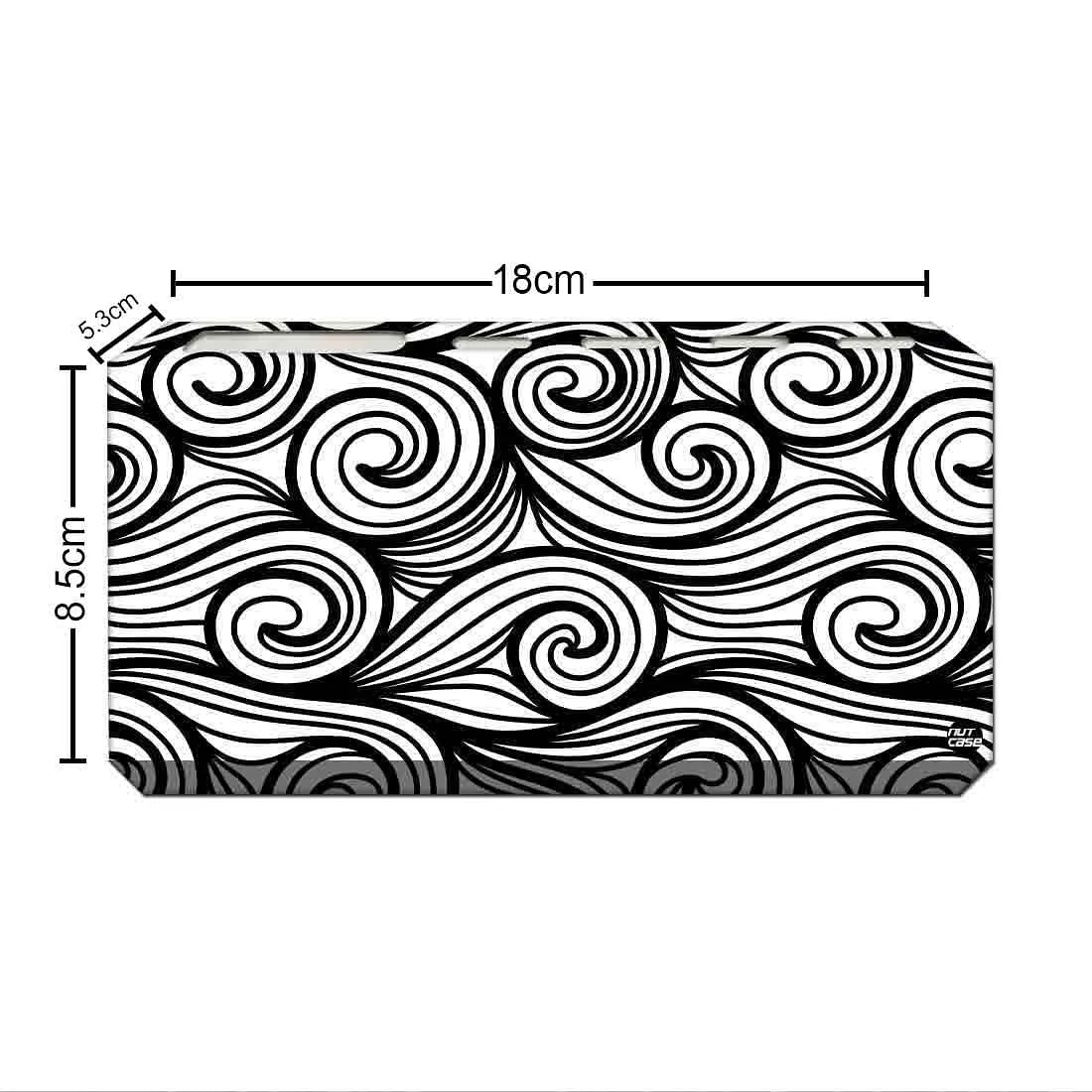 Toothbrush Organizer for Wall with Waves Pattern Printed
