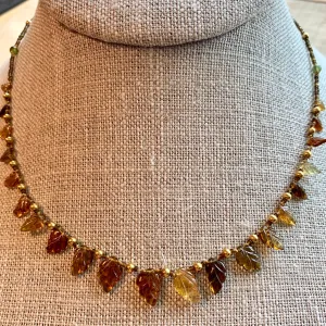 Tourmaline & 18 Karat Gold Necklace