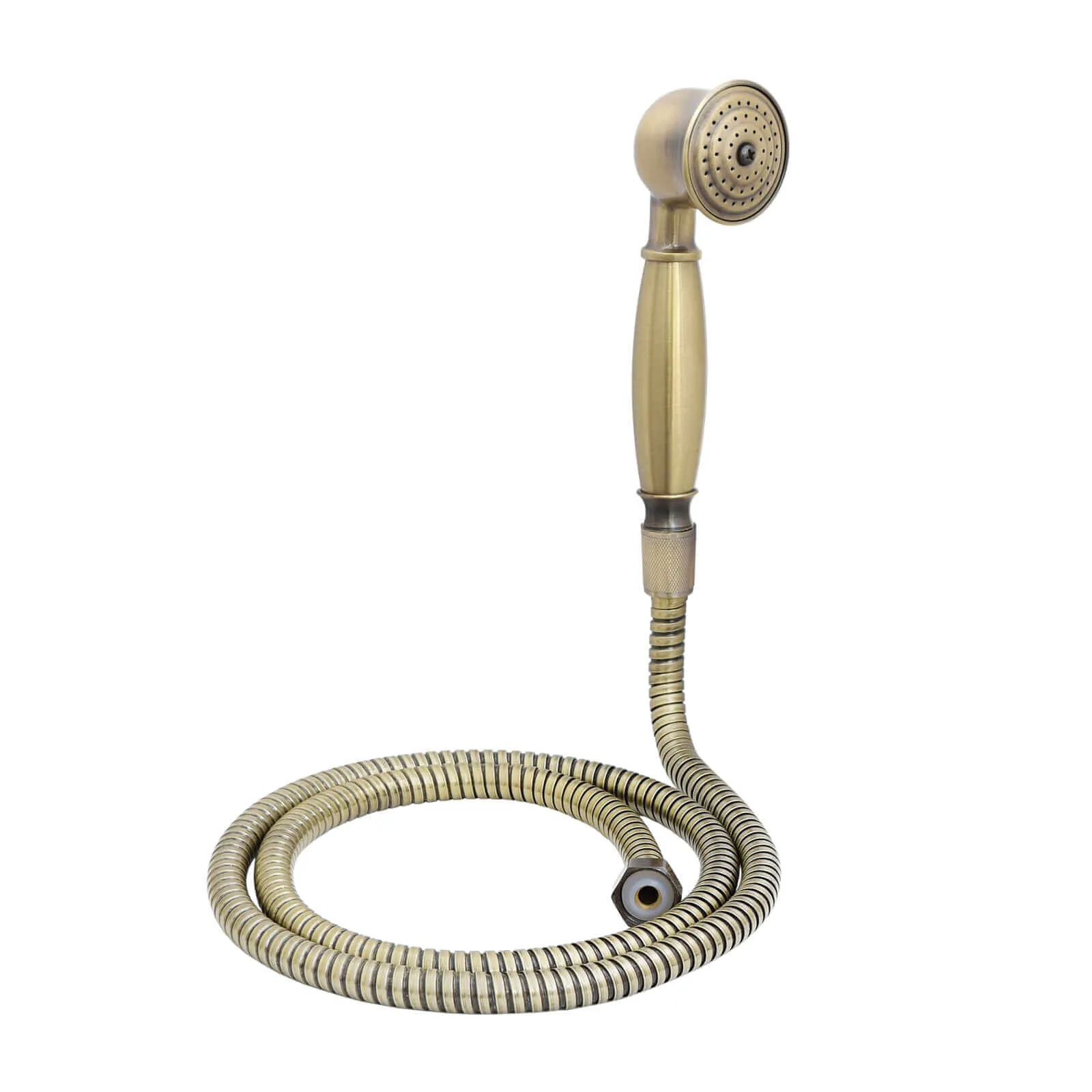 Traditional Handheld Shower Head and Hose Kit Brass - Antique Brass