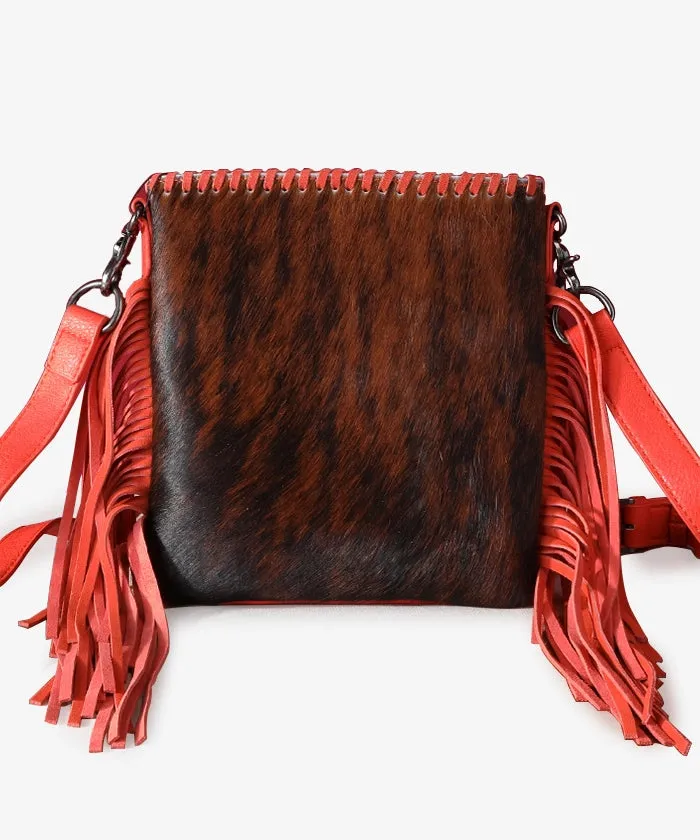 Trinity Ranch Hair-On Cowhide Fringe Concealed Carry Crossbody