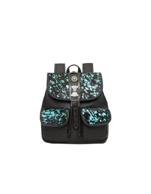 Turquoise Dream Leather Backpack