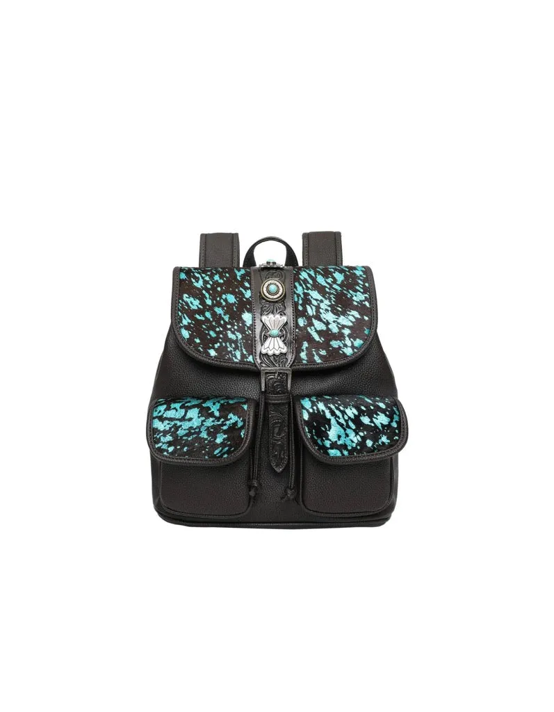 Turquoise Dream Leather Backpack