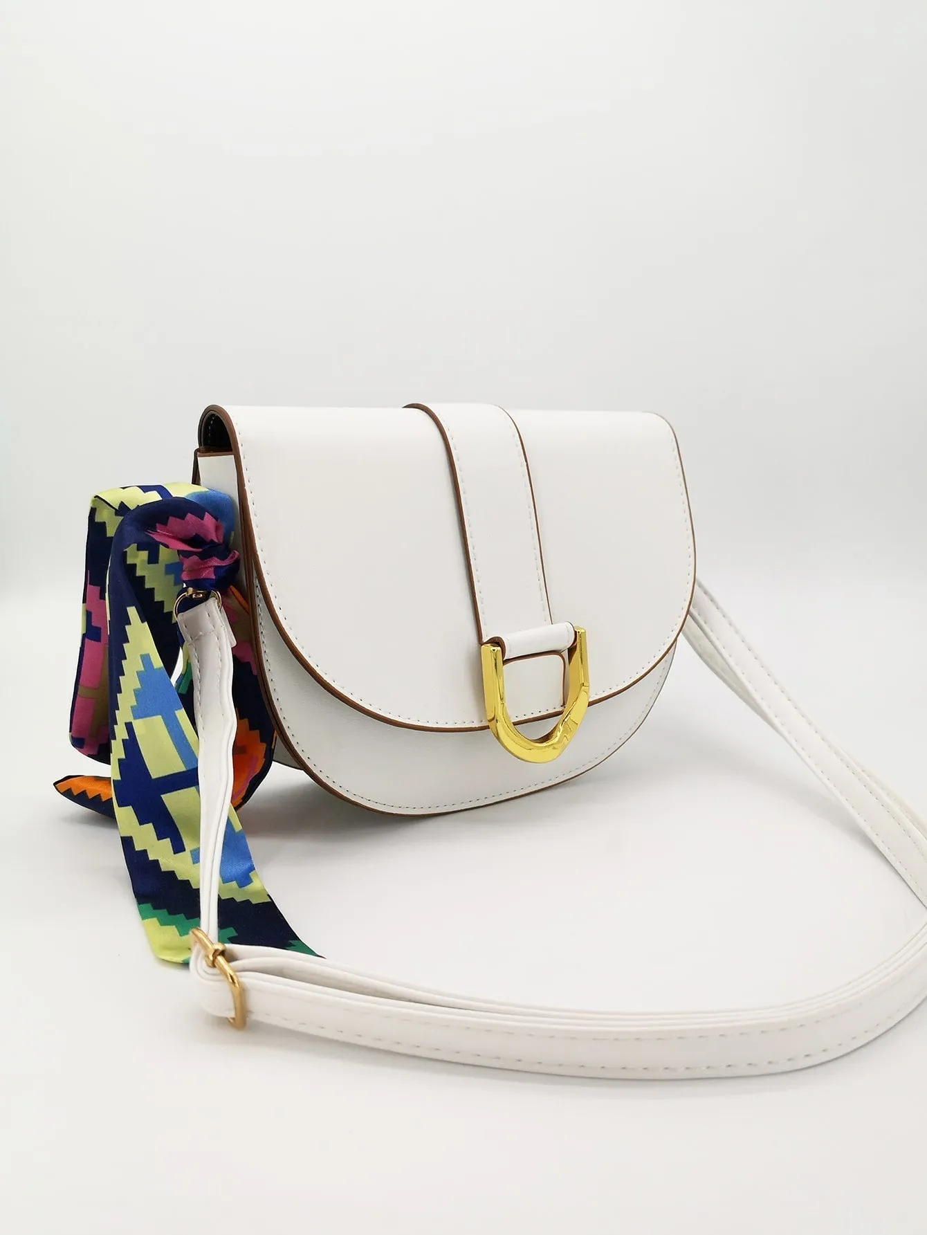 Twilly Scarf Decor Crossbody Bag