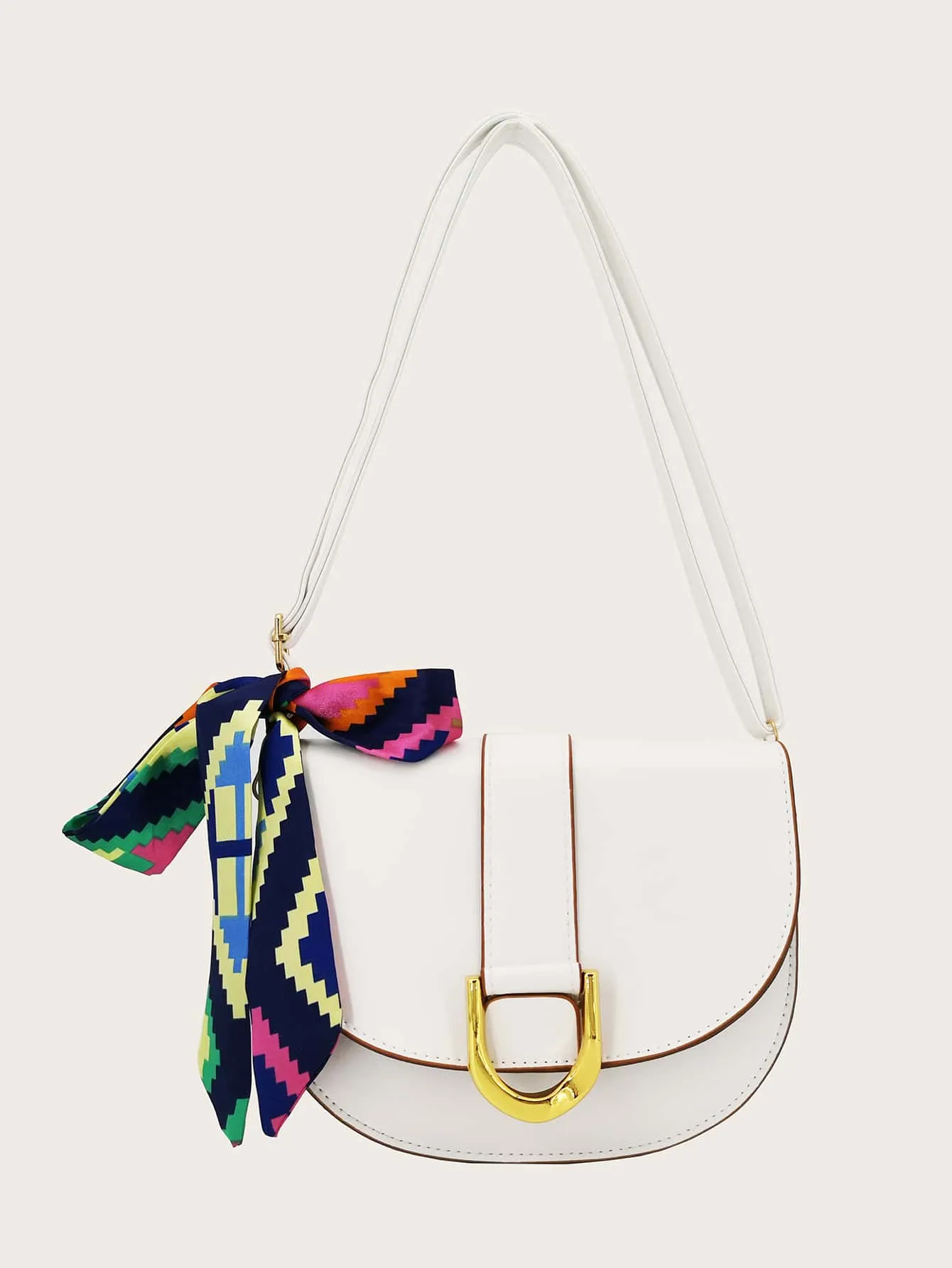 Twilly Scarf Decor Crossbody Bag
