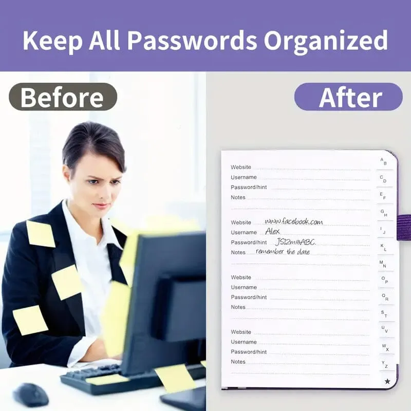 Ultimate Secure Password Organizer Journal