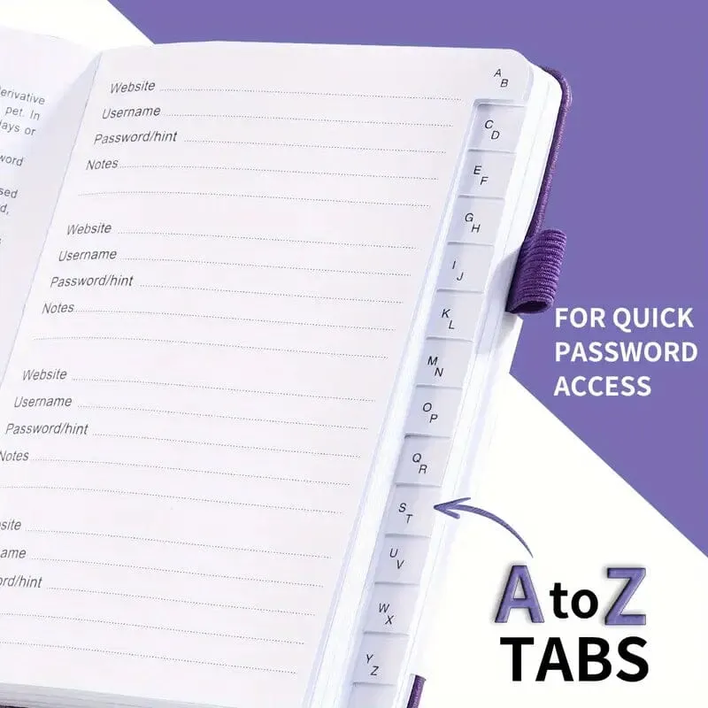 Ultimate Secure Password Organizer Journal
