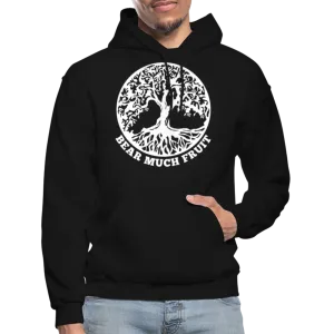 Uniquely You Mens Hoodie - Pullover Hooded Sweatshirt - Graphic/Bear Much Fruit