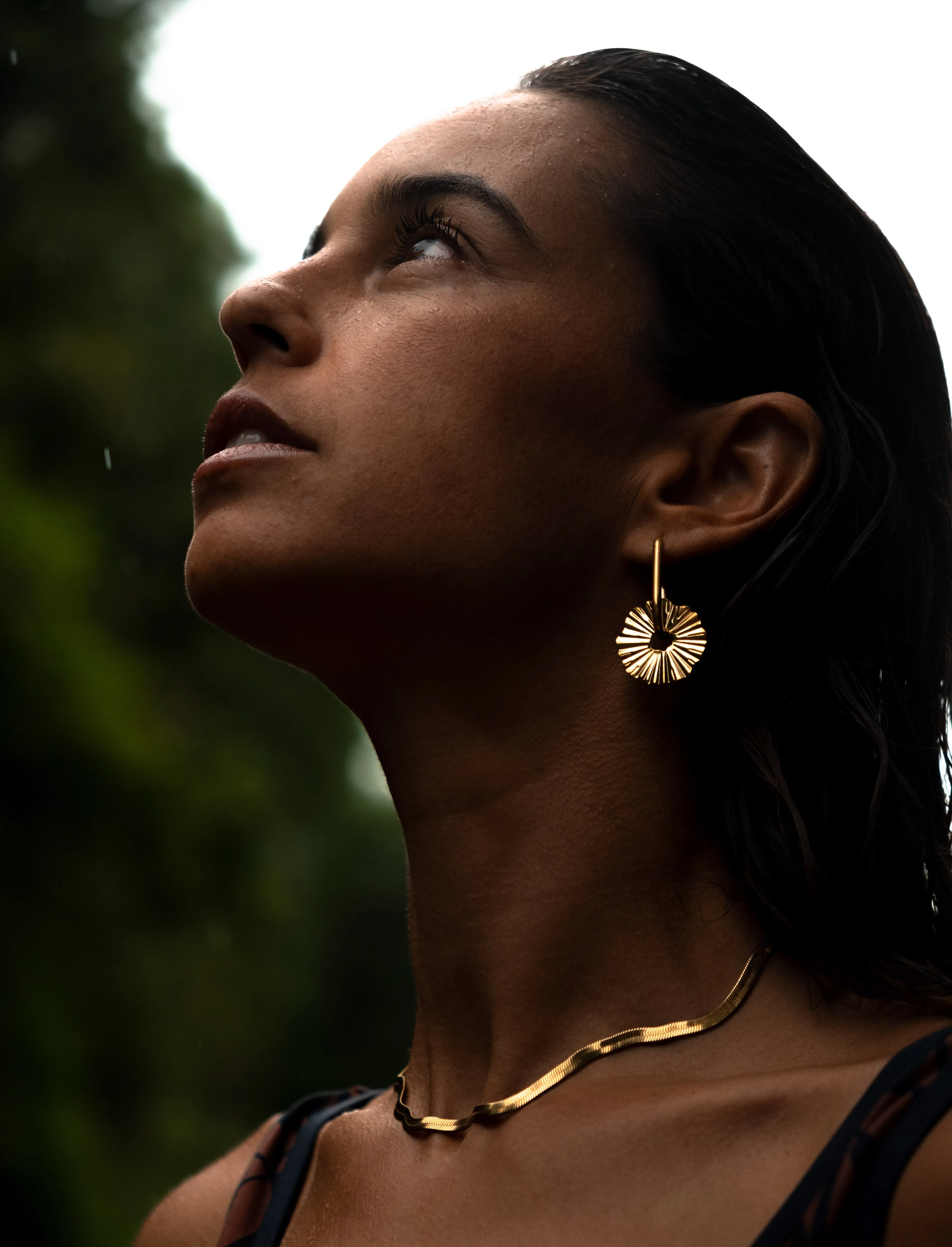 URCHIN SURF EARRINGS 18K GOLD