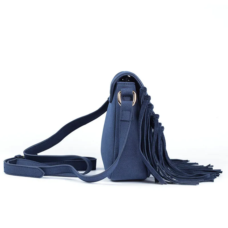 Vegan Leather Fringe Crossbody Bag for Women Boho Purses Wome's Satchel Bag