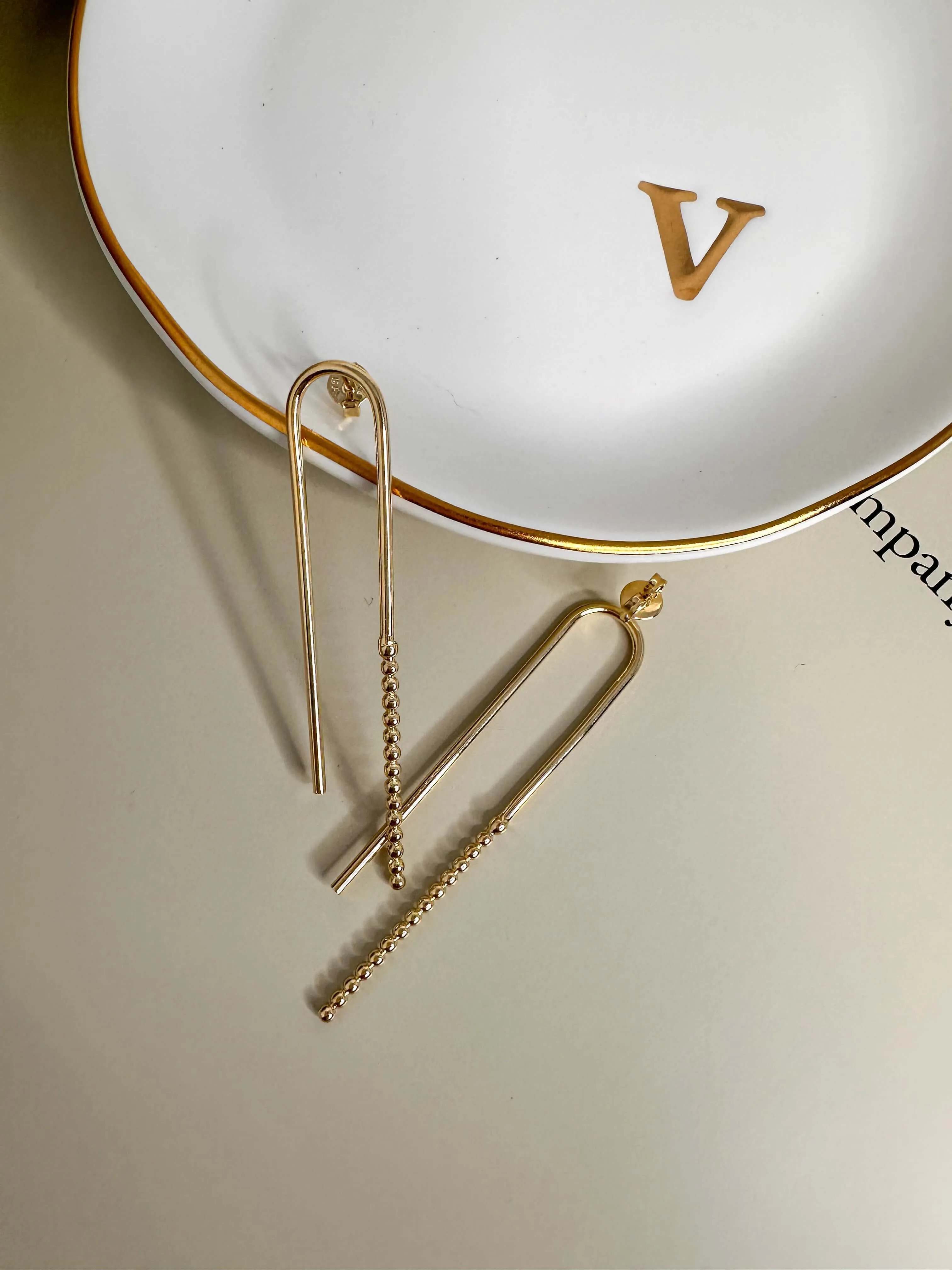 Velani  Jewelry Beaded Ends Earrings