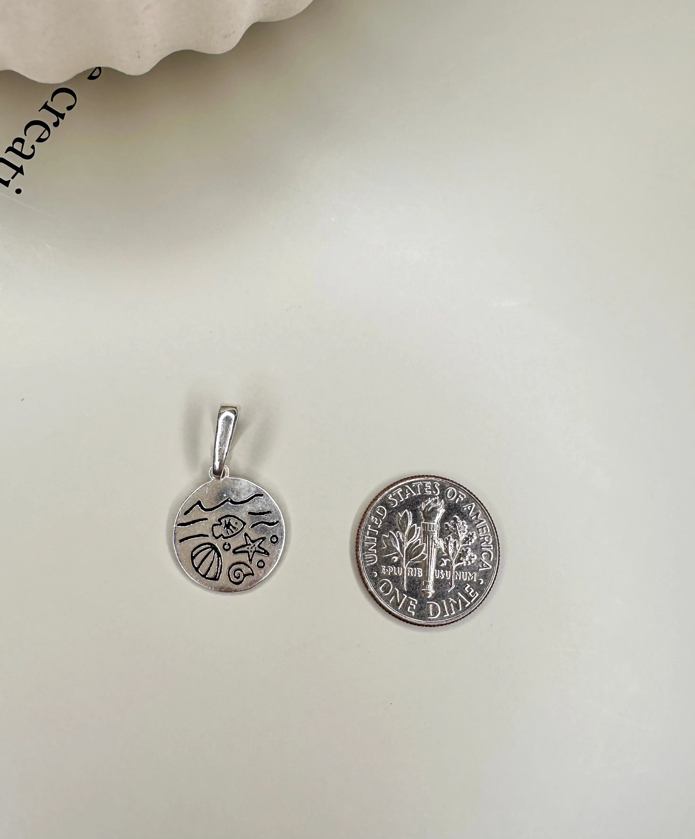 Velani Jewelry Oceans Medallion - Sterling Silver