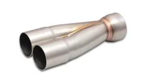 Vibrant 2-1 Merge Collector —  2.500" Inlet ID x 3.500" Merge Outlet OD 304 Stainless (10359)