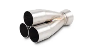 Vibrant 3-1 Merge Collector —  1.750" Inlet ID x 2.500" Merge Outlet OD 304 Stainless (10334)