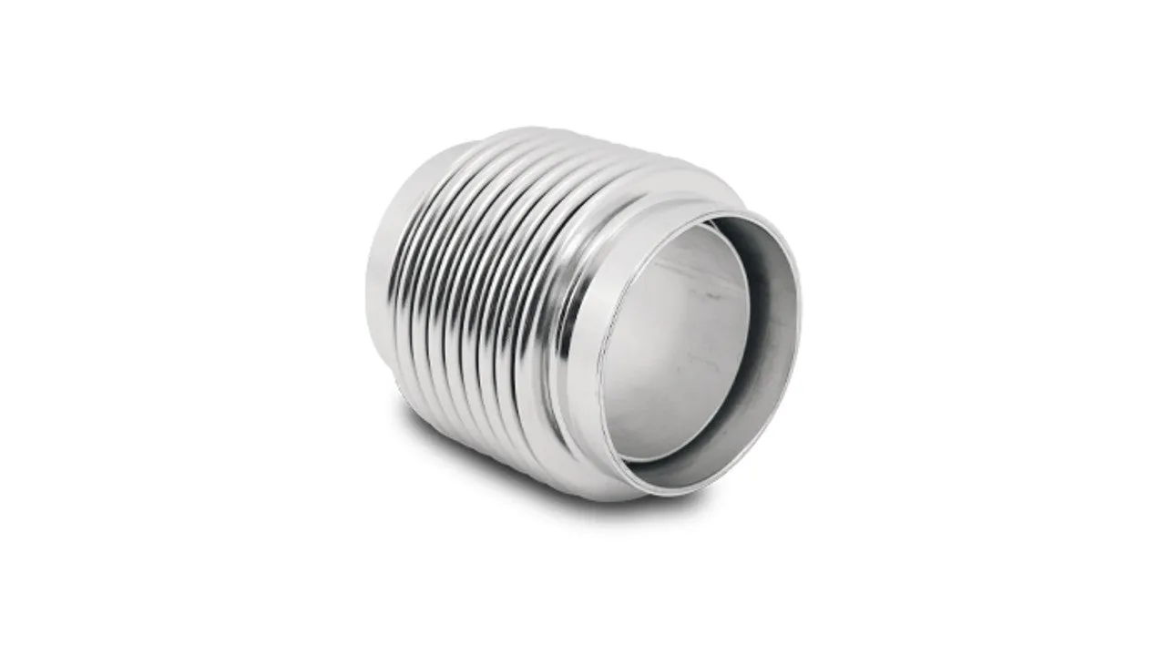 Vibrant Bellows Assembly with Solid Liner, 1.875" I.D. x 2.75" Long - Electro Polished  - 69527