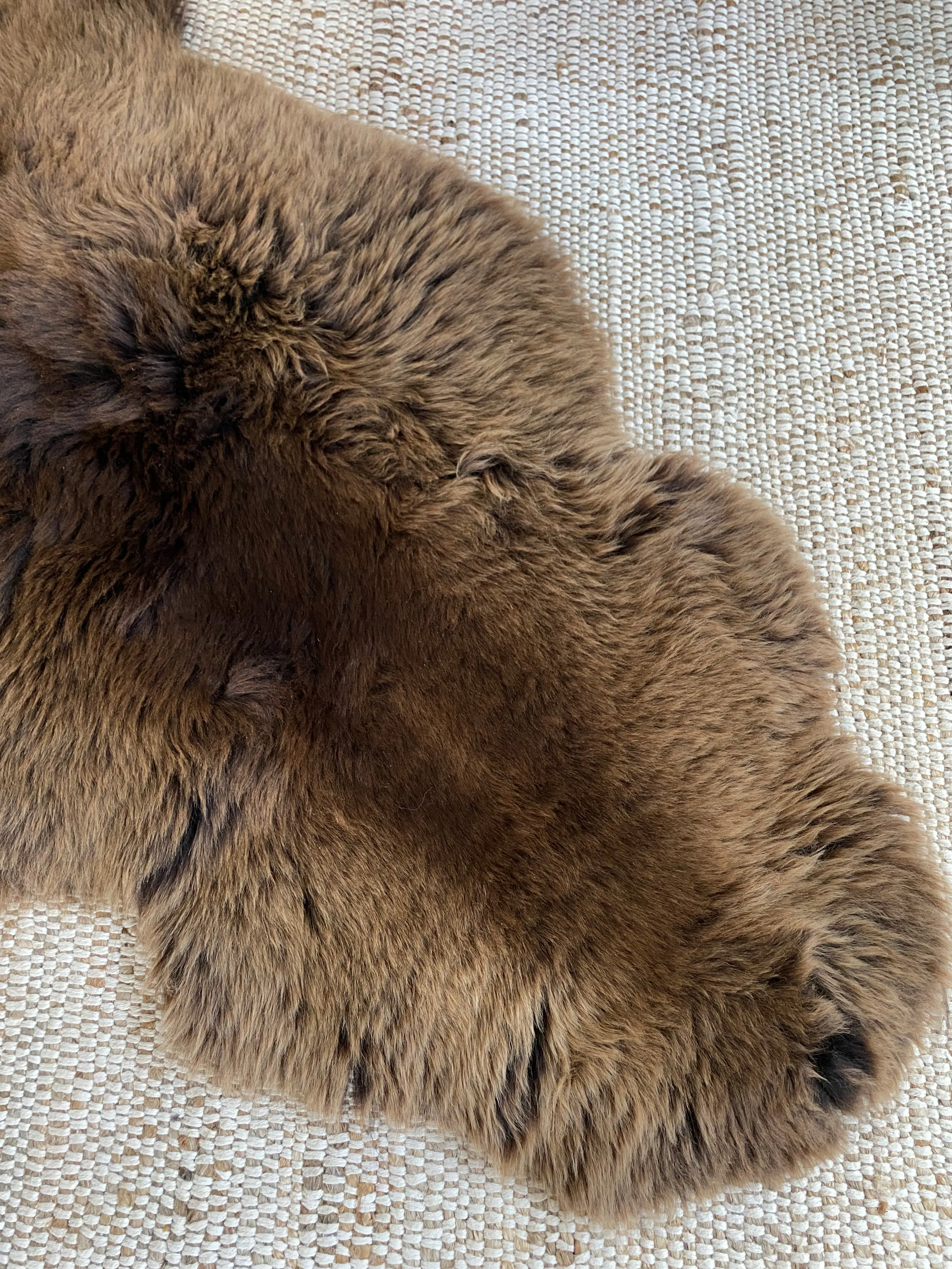 Vibrant Brown Double Sheepskin