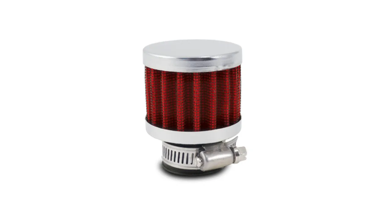 Vibrant Crankcase Breather Filter w/ Chrome Cap, 5/8" Inlet I.D.  - 2166