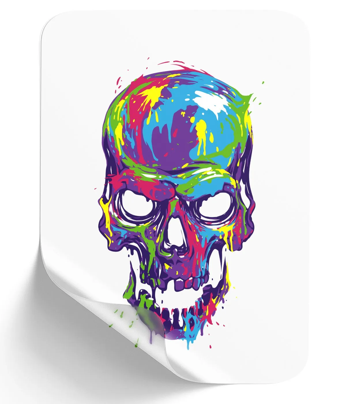 Vibrant Graffiti Skullwork
