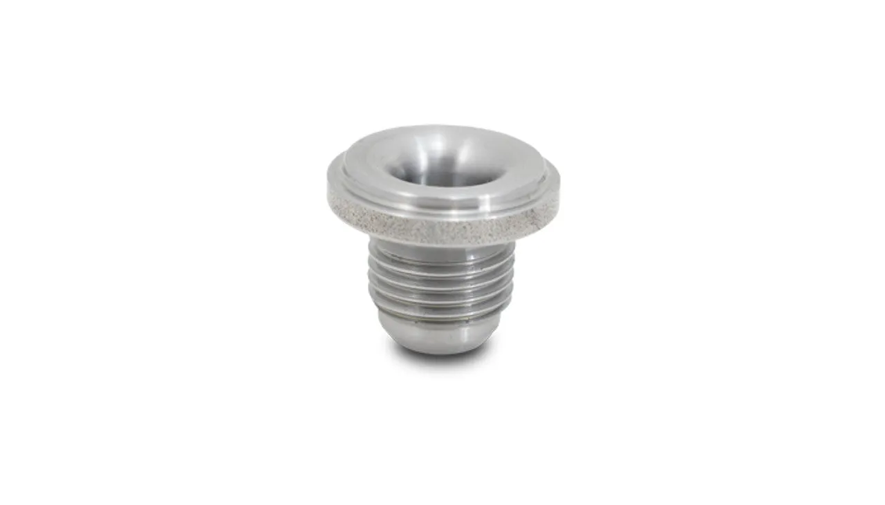 Vibrant Male -12AN Mild Steel Weld Bung (1-1/16-12 SAE Thread; 1-3/8" Flange OD)  - 11254