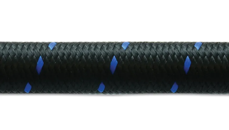 Vibrant Performance 10 Ft. Roll -8 Black Blue Nylon Braided Flex Hose