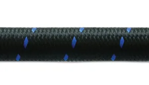 Vibrant Performance 10 Ft. Roll -8 Black Blue Nylon Braided Flex Hose
