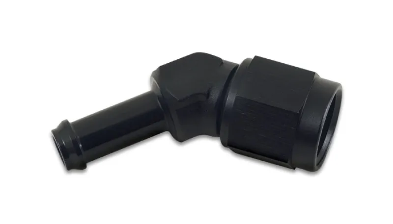 Vibrant Performance 45 Degree 8 AN Female to 1/2 in Hose Barb Adapter - Black