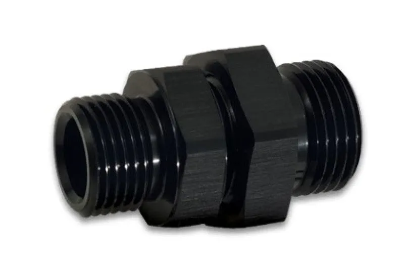 Vibrant Performance 8 AN Male O-Ring to 6 AN Male O-Ring Bulkhead Adapter - Black
