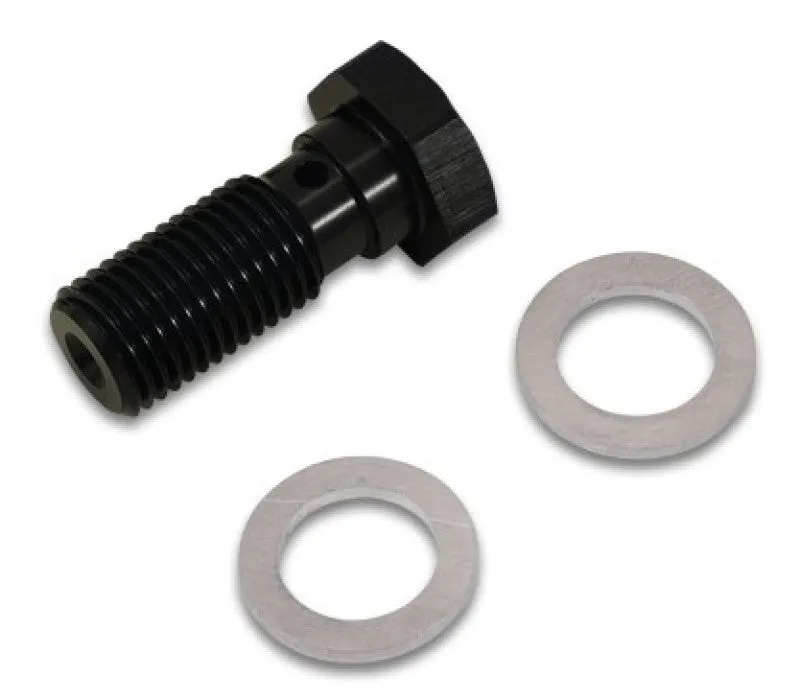 Vibrant Performance Banjo Bolt - Single Banjo - 7/16-20 in Thread - 23 mm Length - Black (Pair)