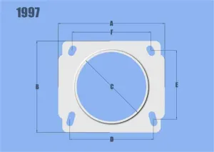 Vibrant Performance Mass Air Flow Sensor Adapter Plate for Nissan