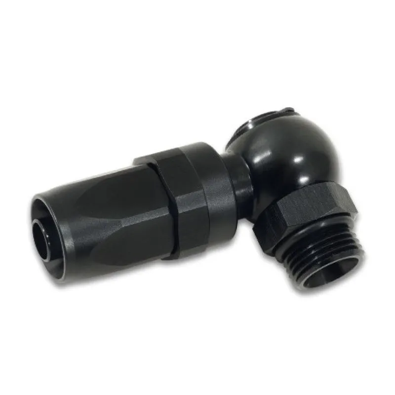 Vibrant Performance Straight 16 AN to 16 AN Male O-Ring Banjo Hose End - Swivel - Black