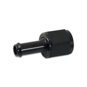 Vibrant Performance Straight 8 AN Female Swivel to 3/8 in Hose Barb Adapter - Black