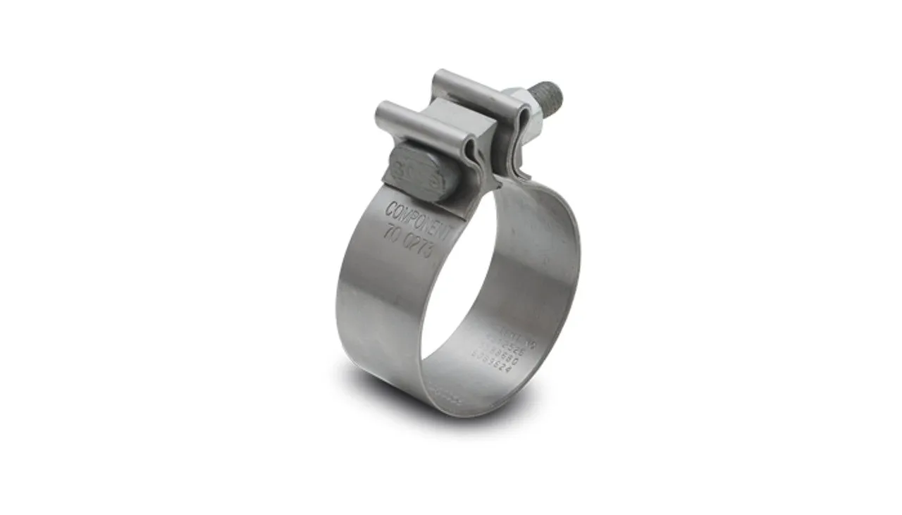 Vibrant Stainless Steel Exhaust Seal Clamp for 3" O.D. Tubing (1.25" Wide Band)  - 1167