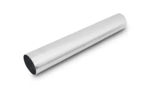Vibrant Straight Aluminum Piping, 4" O.D. x 18" long - Polished  - 2877