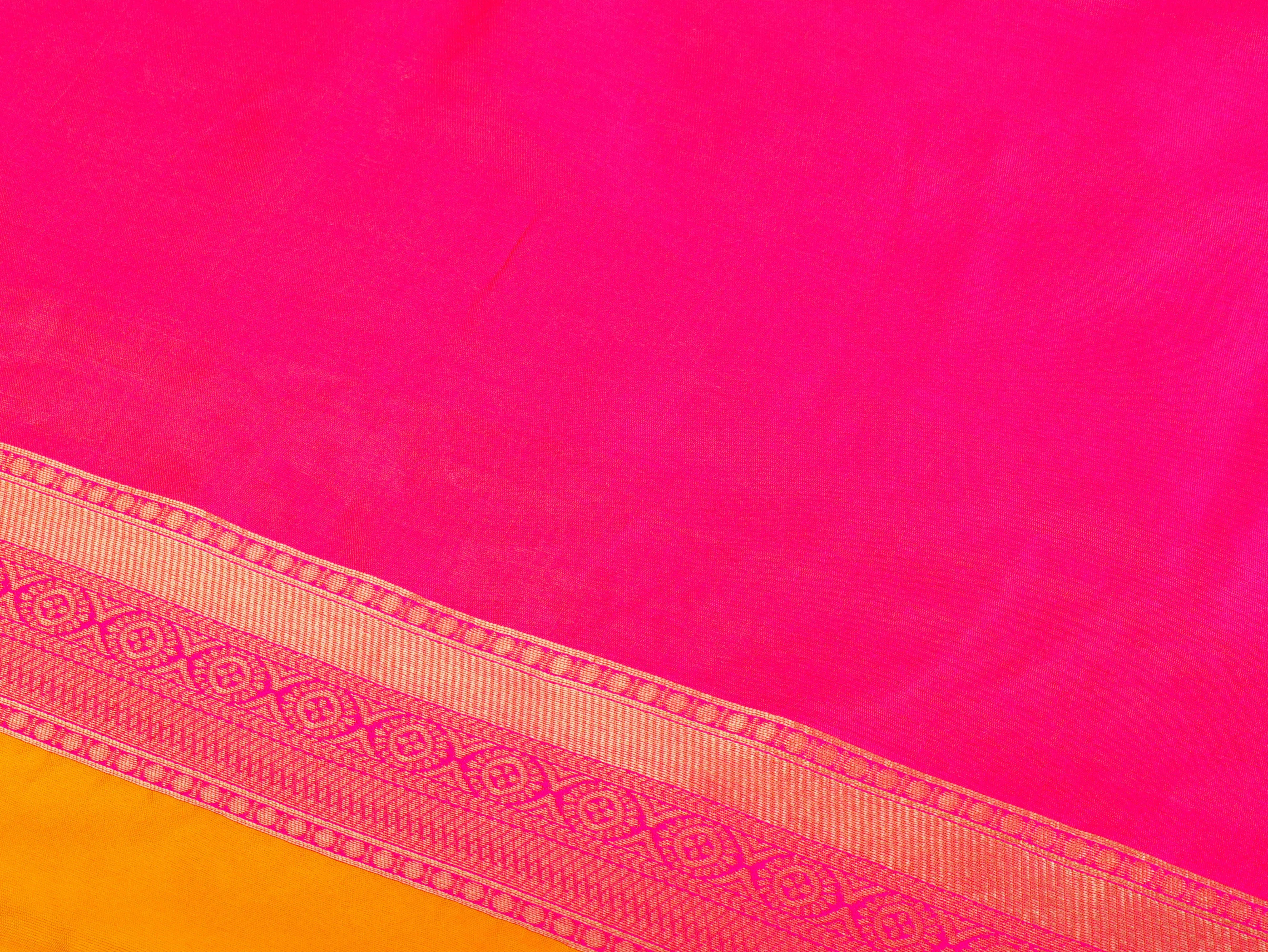 Vibrant Sunset Kanjeevaram Silk Saree