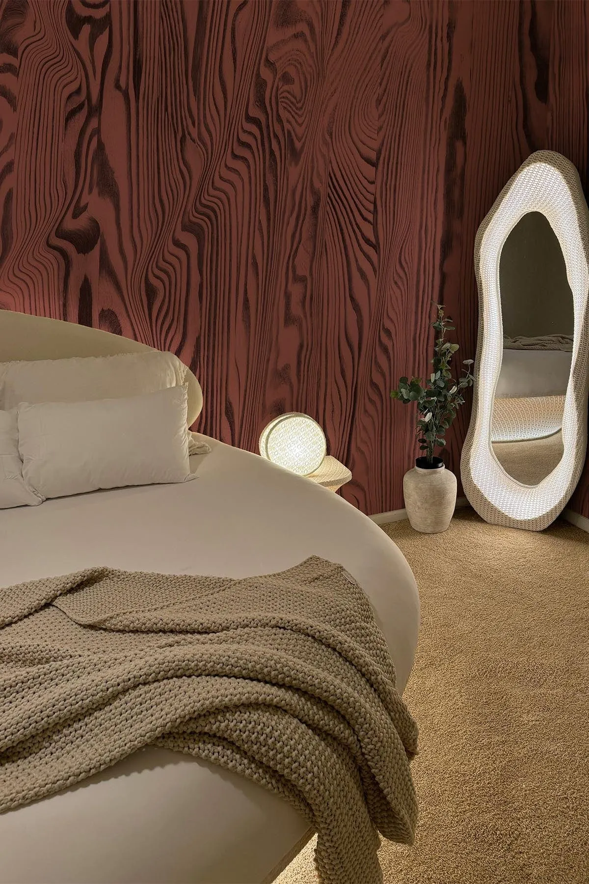 Vibrant Veneer Marsala Red