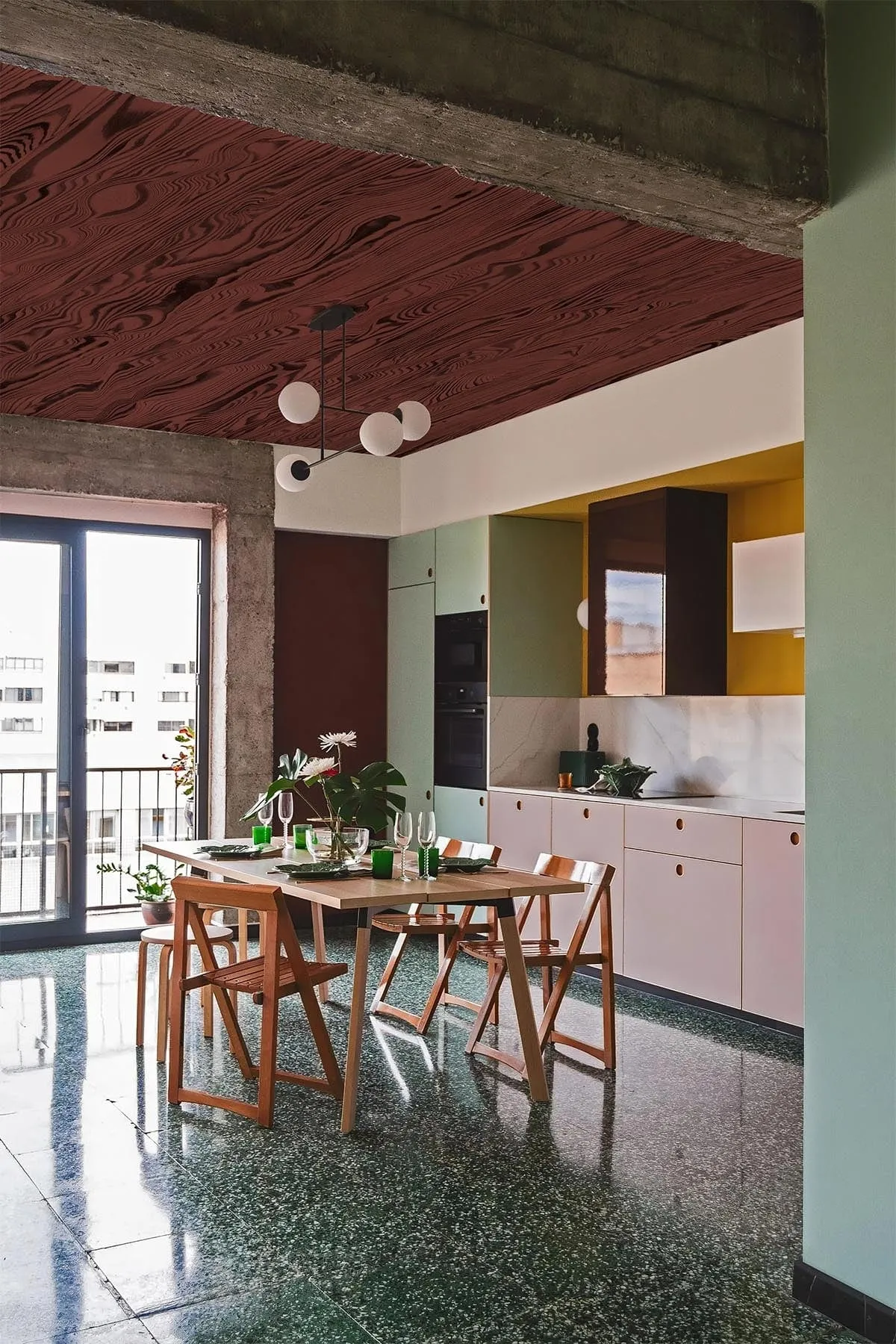 Vibrant Veneer Marsala Red