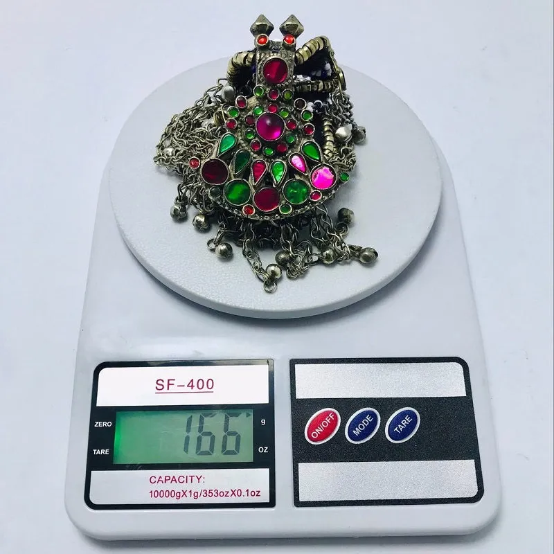 Vintage Kuchi Long Bells Pendant Necklace
