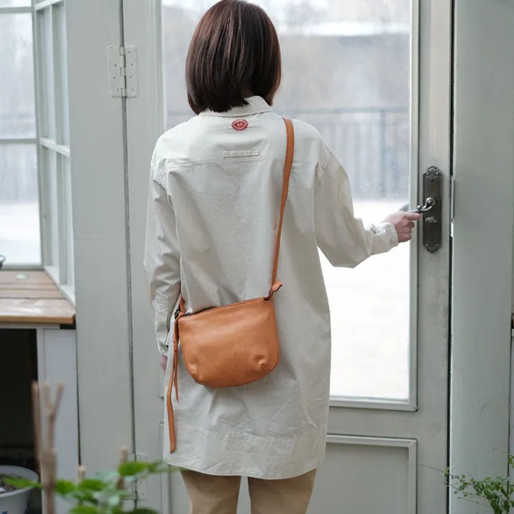Vintage Ladies Boho Leather Side Cross Body Bags With Fringe for Women