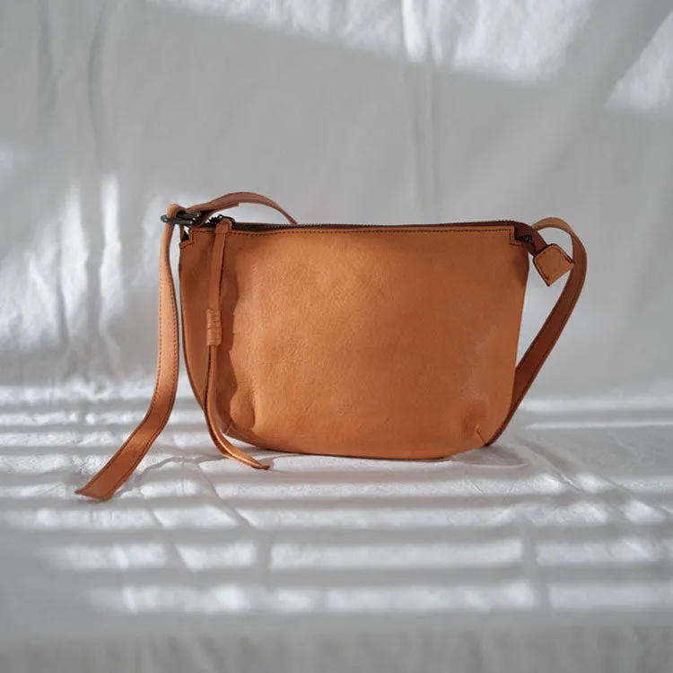 Vintage Ladies Boho Leather Side Cross Body Bags With Fringe for Women