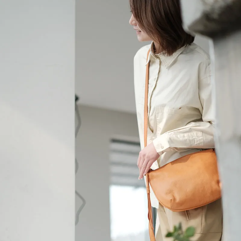 Vintage Ladies Boho Leather Side Cross Body Bags With Fringe for Women