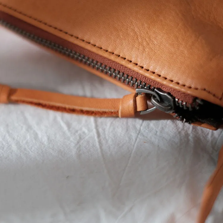 Vintage Ladies Boho Leather Side Cross Body Bags With Fringe for Women