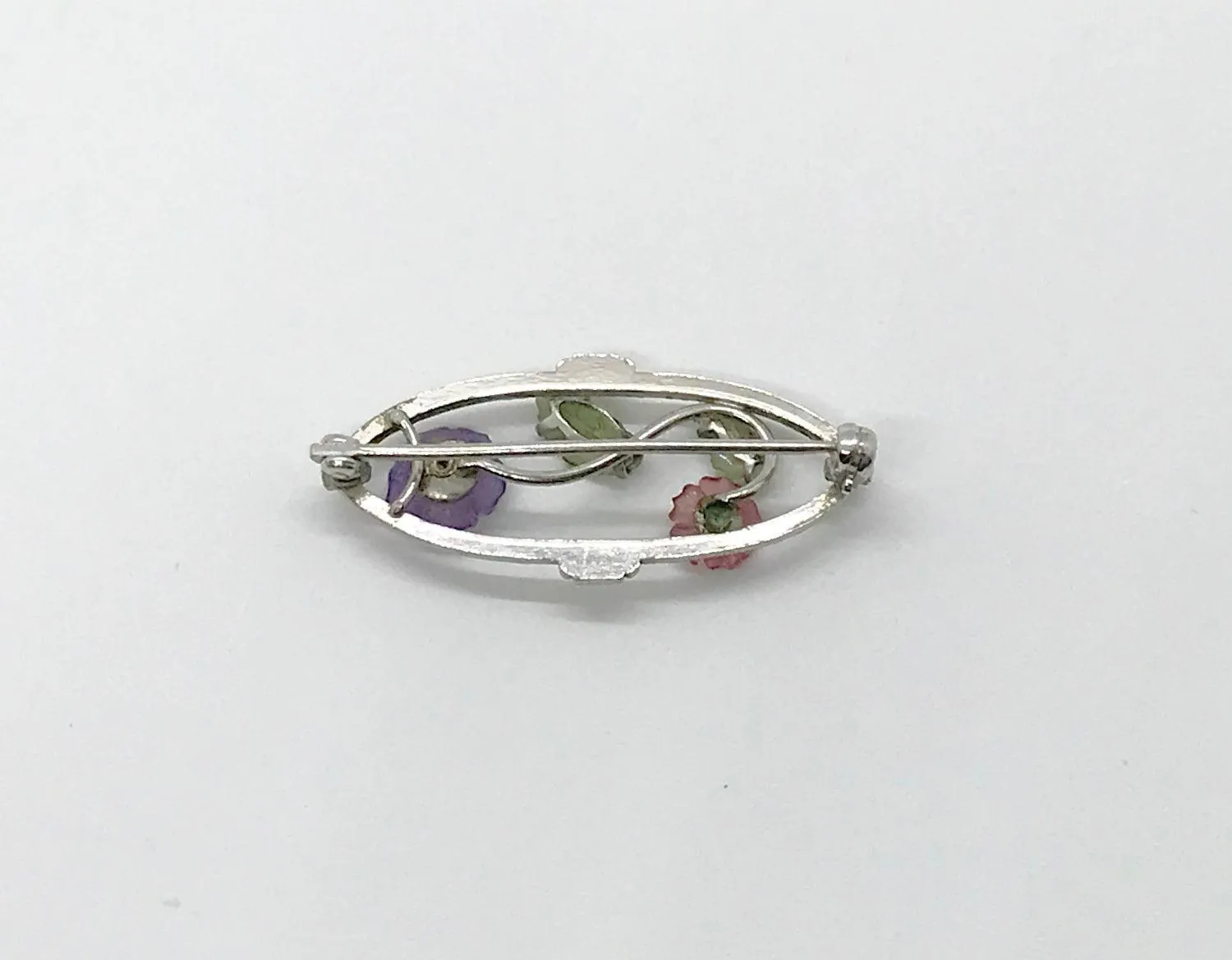Vintage Small Dainty Floral Fruit Salad Brooch