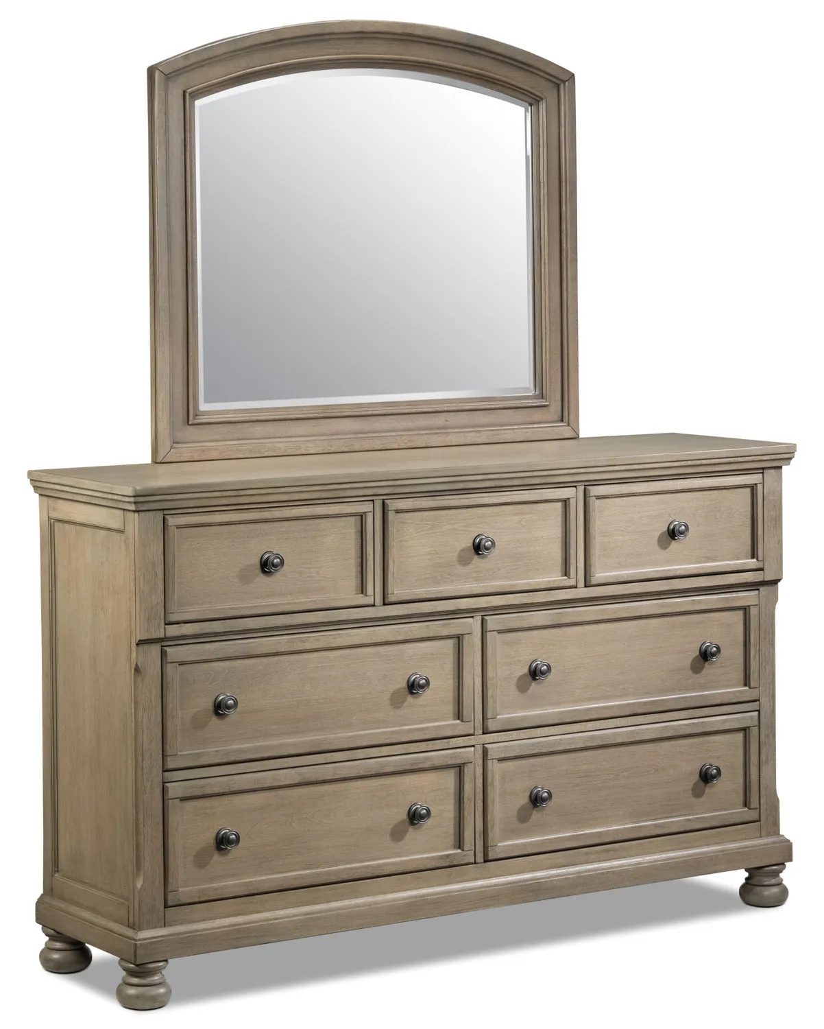 Viola 6-Piece Queen Bedroom Set - Grey