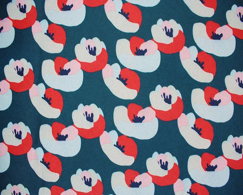 Water Resistant Coated Canvas - Floral