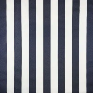 Water Resistant UV Protected Canvas - Dark Navy Stripe