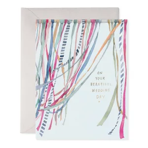 Wedding Ribbons Greeting Card